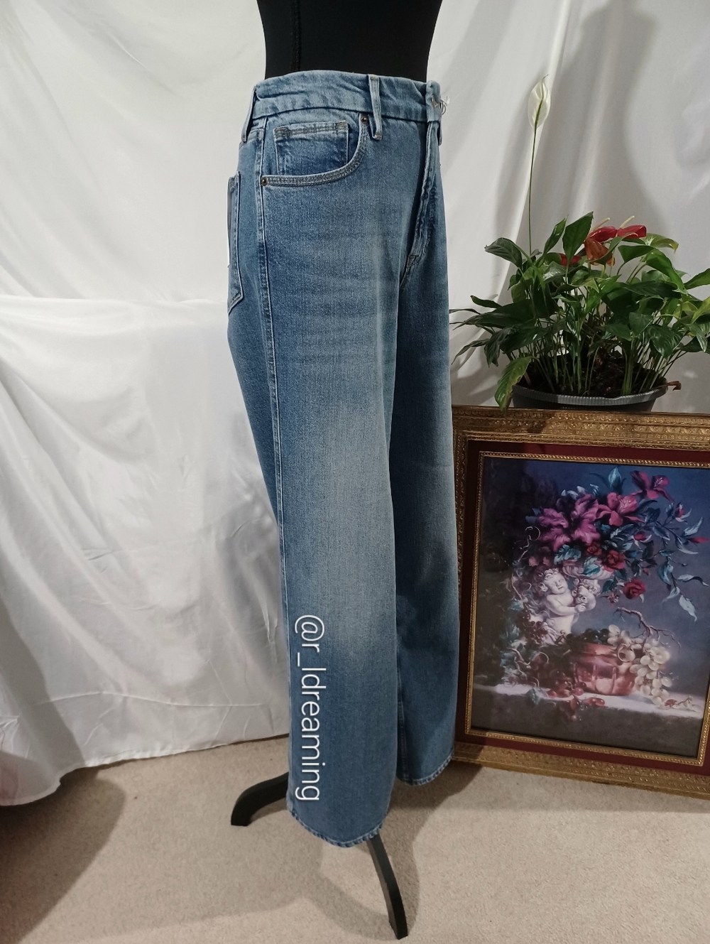 NWT Good American Good Skate Wide Jeans Size 10/30 in Indigo1142 - Picture 2 of 16